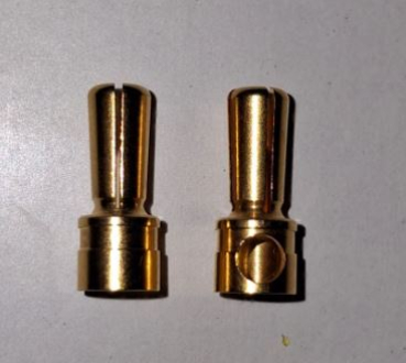 71234 Goldkontaktstecker 3,5mm geschlitzt 1 Stück